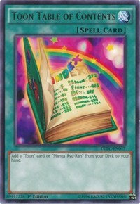 Toon Table of Contents [Duelist Pack: Battle City] [DPBC-EN047] | Gaming Infinity