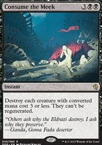 Consume the Meek [Duel Decks: Zendikar vs. Eldrazi] | Gaming Infinity