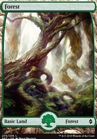 Forest (270) - Full Art [Battle for Zendikar] | Gaming Infinity