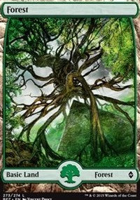 Forest (273) - Full Art [Battle for Zendikar] | Gaming Infinity