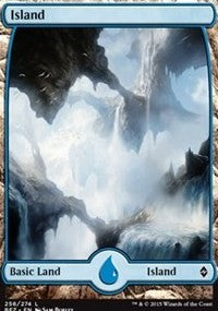 Island (256) - Full Art [Battle for Zendikar] | Gaming Infinity