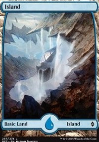 Island (257) - Full Art [Battle for Zendikar] | Gaming Infinity