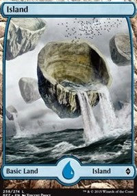 Island (258) - Full Art [Battle for Zendikar] | Gaming Infinity