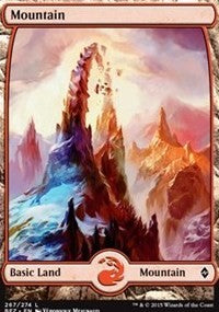 Mountain (267) - Full Art [Battle for Zendikar] | Gaming Infinity