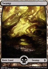 Swamp (260) - Full Art [Battle for Zendikar] | Gaming Infinity
