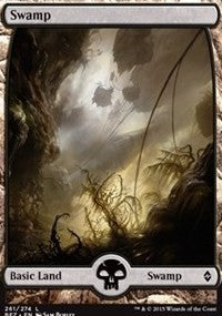 Swamp (261) - Full Art [Battle for Zendikar] | Gaming Infinity