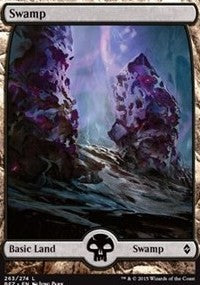 Swamp (263) - Full Art [Battle for Zendikar] | Gaming Infinity