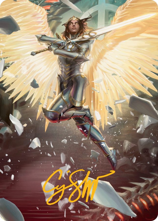 Archangel Elspeth Art Card (Gold-Stamped Signature) [March of the Machine Art Series] | Gaming Infinity