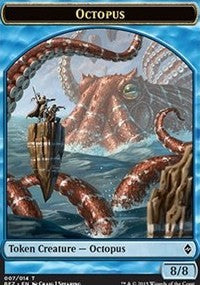 Octopus Token [Battle for Zendikar Tokens] | Gaming Infinity