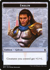 Emblem - Gideon, Ally of Zendikar [Battle for Zendikar Tokens] | Gaming Infinity