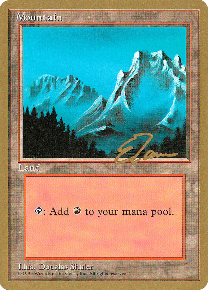 Mountain (et374) (Eric Tam) [Pro Tour Collector Set] | Gaming Infinity