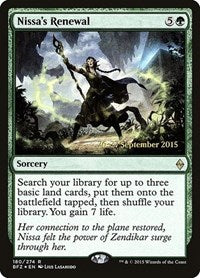 Nissa's Renewal [Battle for Zendikar Promos] | Gaming Infinity