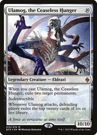 Ulamog, the Ceaseless Hunger [Battle for Zendikar Promos] | Gaming Infinity