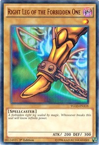 Right Leg of the Forbidden One (A) [King of Games: Yugi's Legendary Decks] [YGLD-ENA18] | Gaming Infinity