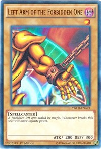 Left Arm of the Forbidden One (A) [King of Games: Yugi's Legendary Decks] [YGLD-ENA21] | Gaming Infinity