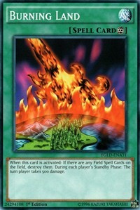 Burning Land (A) [King of Games: Yugi's Legendary Decks] [YGLD-ENA31] | Gaming Infinity