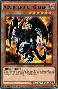 Archfiend of Gilfer (B) [King of Games: Yugi's Legendary Decks] [YGLD-ENB05] | Gaming Infinity