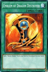 Emblem of Dragon Destroyer (C) [King of Games: Yugi's Legendary Decks] [YGLD-ENC34] | Gaming Infinity