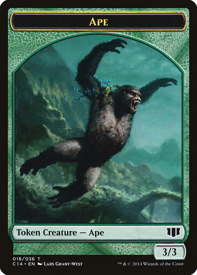 Ape // Zombie (011/036) Double-sided Token [Commander 2014 Tokens] | Gaming Infinity