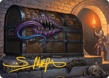 Mimic Art Card (Gold-Stamped Signature) [Dungeons & Dragons: Adventures in the Forgotten Realms Art Series] | Gaming Infinity