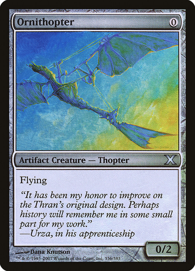 Ornithopter (Premium Foil) [Tenth Edition] | Gaming Infinity