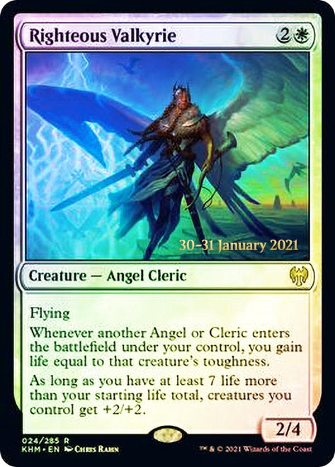 Righteous Valkyrie  [Kaldheim Prerelease Promos] | Gaming Infinity