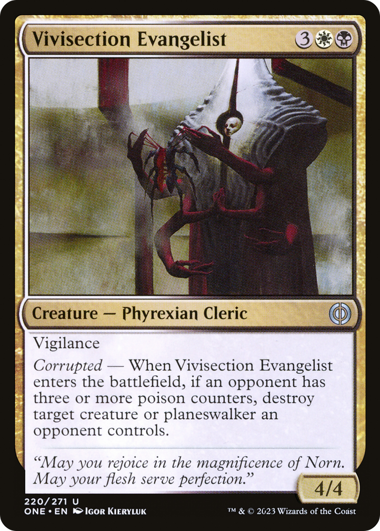 Vivisection Evangelist [Phyrexia: All Will Be One] | Gaming Infinity
