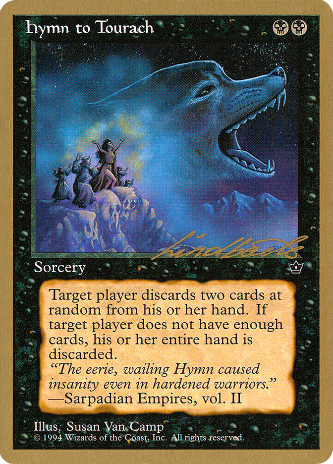 Hymn to Tourach (Wolf) (Leon Lindback) [Pro Tour Collector Set] | Gaming Infinity