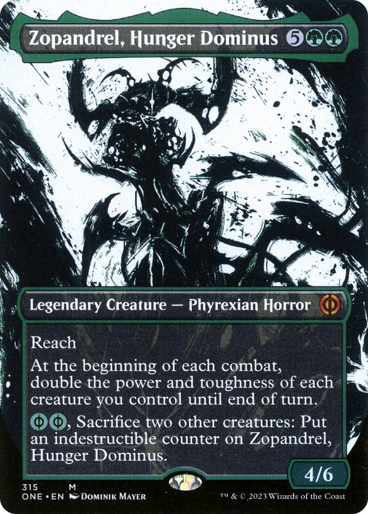 Zopandrel, Hunger Dominus (Borderless Ichor) [Phyrexia: All Will Be One] | Gaming Infinity