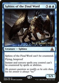 Sphinx of the Final Word [Oath of the Gatewatch Promos] | Gaming Infinity