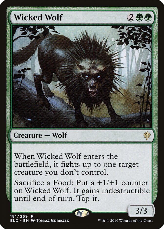 Wicked Wolf [Throne of Eldraine] | Gaming Infinity