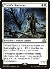 Thalia's Lieutenant [Shadows over Innistrad Promos] | Gaming Infinity