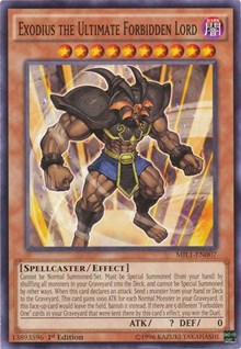 Exodius the Ultimate Forbidden Lord [Millennium Pack] [MIL1-EN007] | Gaming Infinity