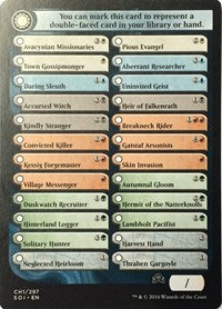 Checklist Card - (CH1) Shadows over Innistrad [Shadows over Innistrad Tokens] | Gaming Infinity