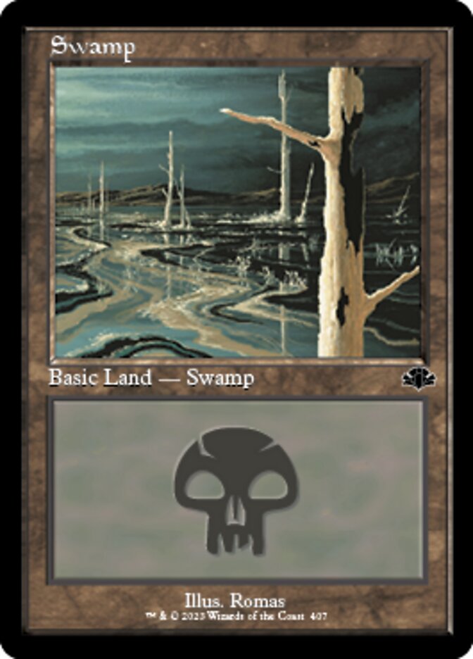 Swamp (407) (Retro) [Dominaria Remastered] | Gaming Infinity