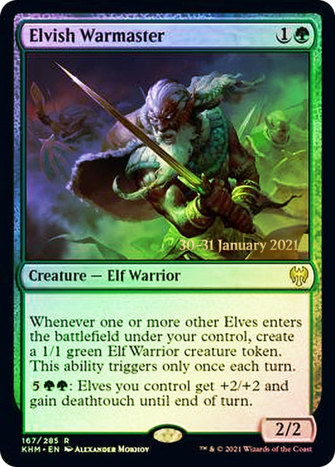 Elvish Warmaster  [Kaldheim Prerelease Promos] | Gaming Infinity