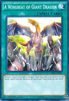 A Wingbeat of Giant Dragon [Structure Deck: Rise of the True Dragons] [SR02-EN027] | Gaming Infinity