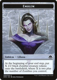 Emblem - Liliana, the Last Hope [Eldritch Moon Tokens] | Gaming Infinity