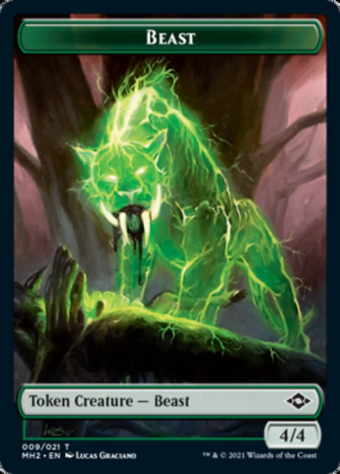 Beast Token // Treasure Token (#21) [Modern Horizons 2 Tokens] | Gaming Infinity