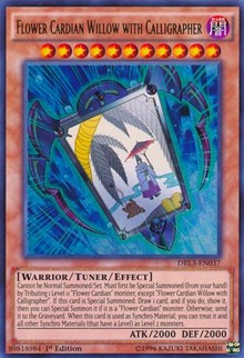 Flower Cardian Willow with Calligrapher [Dragons of Legend: Unleashed] [DRL3-EN037] | Gaming Infinity