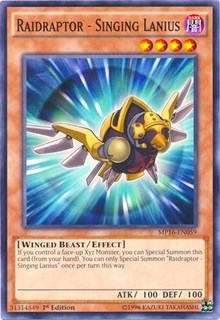 Raidraptor - Singing Lanius [2016 Mega-Tins Mega Pack] [MP16-EN059] | Gaming Infinity