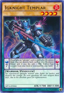 Igknight Templar [2016 Mega-Tins Mega Pack] [MP16-EN066] | Gaming Infinity