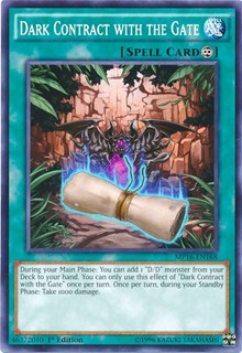 Dark Contract with the Gate [2016 Mega-Tins Mega Pack] [MP16-EN168] | Gaming Infinity