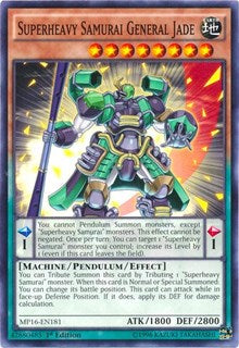 Superheavy Samurai General Jade [2016 Mega-Tins Mega Pack] [MP16-EN181] | Gaming Infinity