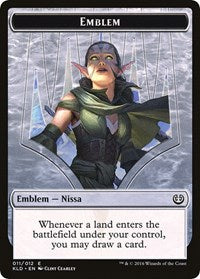 Emblem - Nissa, Vital Force [Kaladesh Tokens] | Gaming Infinity