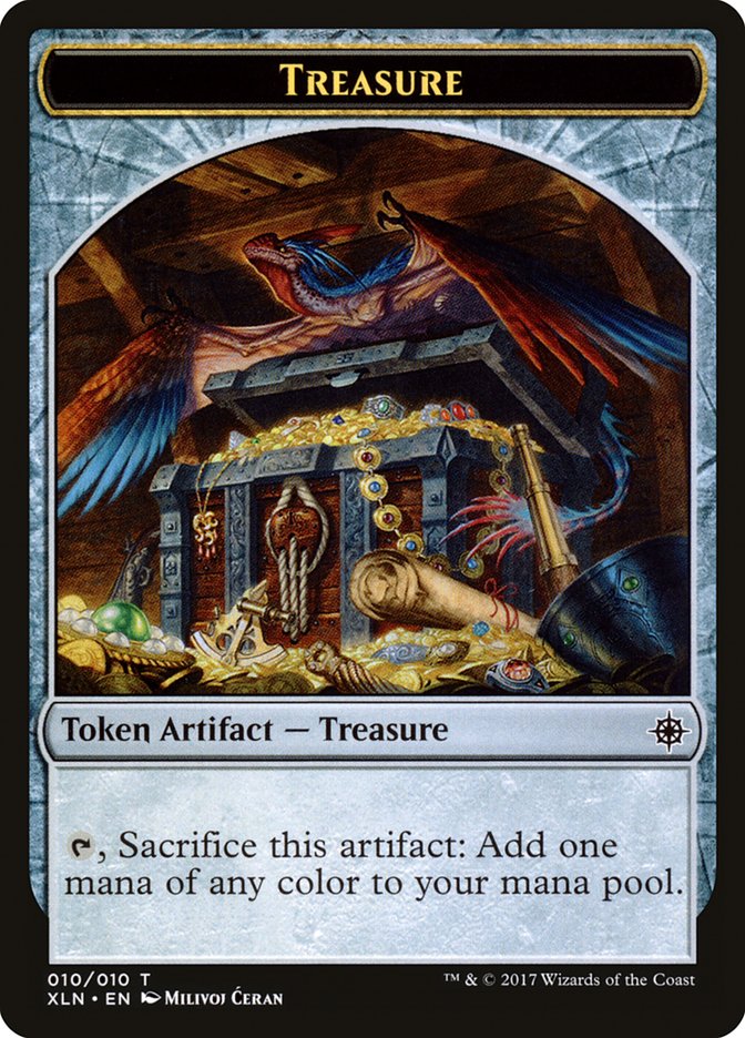 Treasure (010/010) [Ixalan Tokens] | Gaming Infinity