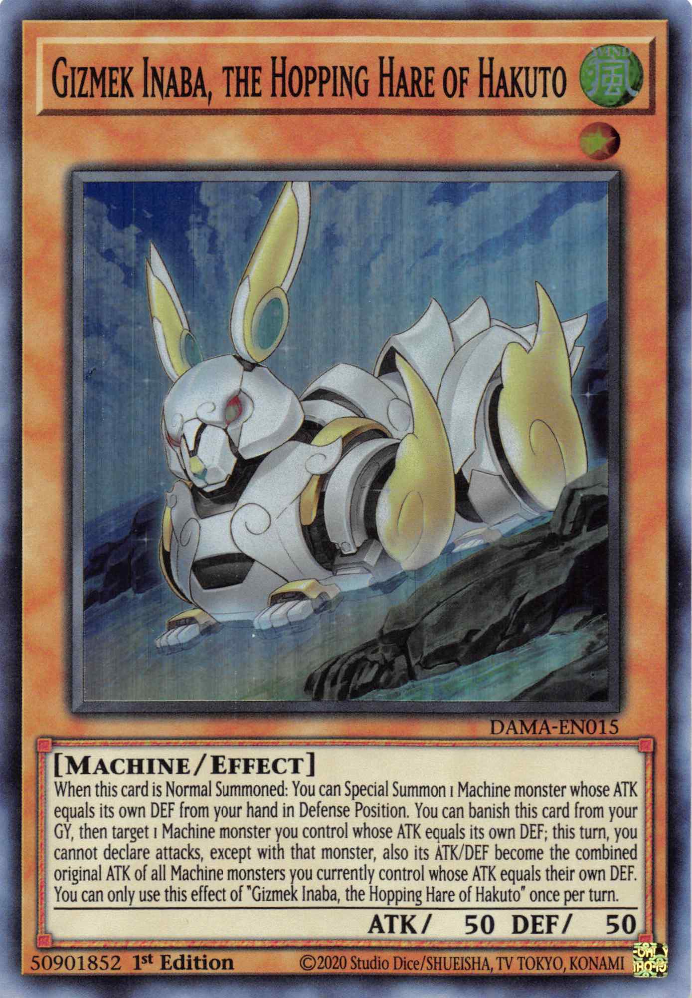 Gizmek Inaba, the Hopping Hare of Hakuto [DAMA-EN015] Super Rare | Gaming Infinity