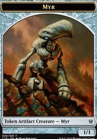 Myr // Bird (White) Double-sided Token [Commander 2016 Tokens] | Gaming Infinity