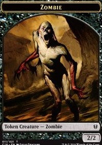 Zombie // Worm Double-sided Token [Commander 2016 Tokens] | Gaming Infinity