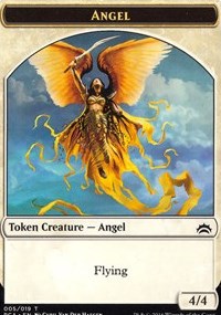 Angel // Saproling Double-sided Token [Planechase Anthology Tokens] | Gaming Infinity